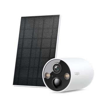 Camera supraveghere cu panou solar TP-Link Tapo C425 Kit, 2K QHD, Wi-Fi, autonomie 300 zile, IP66, slot microSD, TP-IPC425KIT