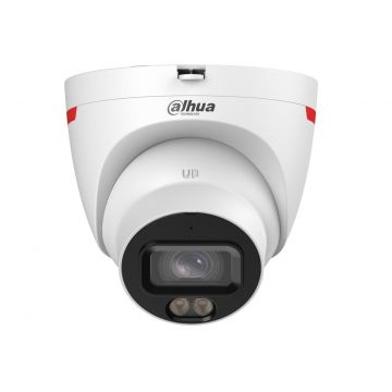 Camera supraveghere dome IP Dahua IPC-HDW2249T-S-LED-0280B-PRO, WizSense, 2MP, WizColor, LED alb 30m, Audio, PoE, IP67