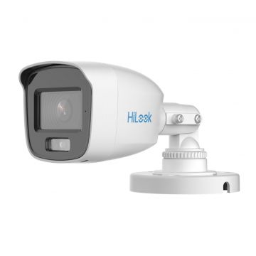 Camera supraveghere exterior Hikvision HiLook ColorVu THC-B159-MS, 5MP 3K, 2.8 mm, LED alb 20m, HDTVI, IP66