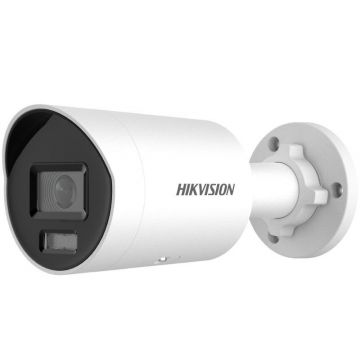 Camera supraveghere exterior IP Hikvision DS-2CD2087G2H-LIU(EF), ColorVu, Smart Hybrid Light, 8MP, 2.8mm, Microfon, PoE, IP67, slot microSD