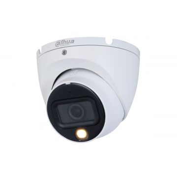 Camera supraveghere HDCVI Dahua HAC-HDW1200TLM-IL-A-0280B-S6, 2MP, Iluminare duala 20m, Microfon, IP67