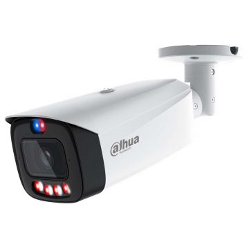 Camera supraveghere IP, Dahua IPC-HFW3849T1-AS-PV-0280B-PRO, WizSense, 8MP, Iluminare duala, audio, slot card, PoE, alarma acustica si luminoasa