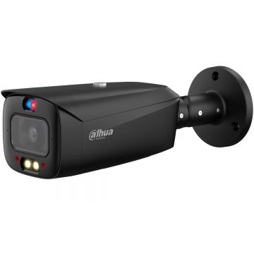 Camera supraveghere IP Dahua IPC-HFW3849T1-AS-PV-S5-BLACK, WizSense, 8MP, Iluminare Duala 30m, Alarma Smart, Audio, IP67