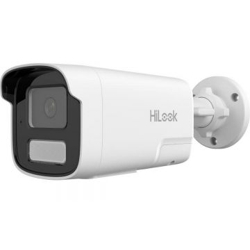 Camera supraveghere IP Hikvision HiLook IPC-B420HA-LUF/SL(4mm), 2MP FULL HD, Smart Hybrid Light 50m, Audio, PoE, IP67