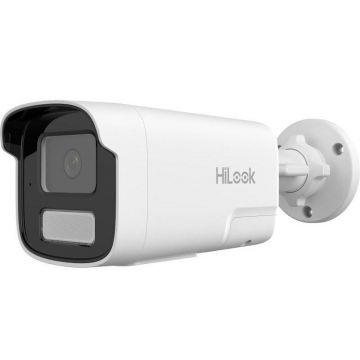 Camera supraveghere IP Hikvision HiLook IPC-B480HA-LUF/SL(4mm), 8MP, Smart Hybrid Light, Audio, PoE, IP67