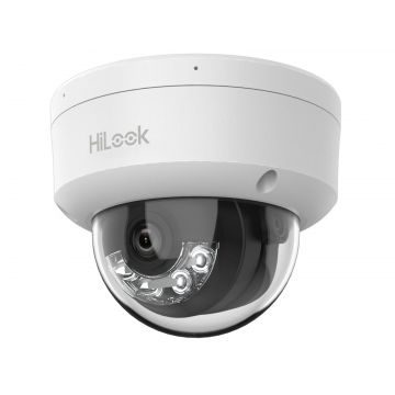 Camera supraveghere IP Hikvision HiLook IPC-D180HA-LU, 8MP, iluminare duala 30m, 2.8mm, microfon, PoE, IP67