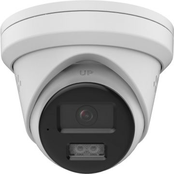 Camera supraveghere IP Hikvision HiLook IPC-T240HAP-LUF/SL, 4MP, Iluminare duala, Alarma, slot microSD, PoE