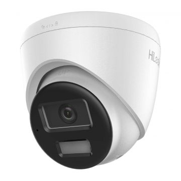 Camera supraveghere IP Hikvision HiLook IPC-T280HA-LUF/SL, 8MP, 2.8mm, PoE, Iluminare duala 30m, Microfon si difuzor, IP67