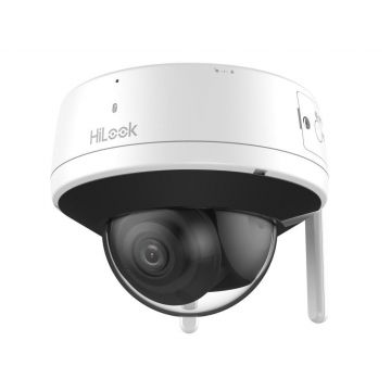 Camera supraveghere IP Wi-Fi Hikvision HiLook IPC-D140HA-D/W(2.8mm)(W), 4MP, IR 30m, audio, slot card microSD, IP66