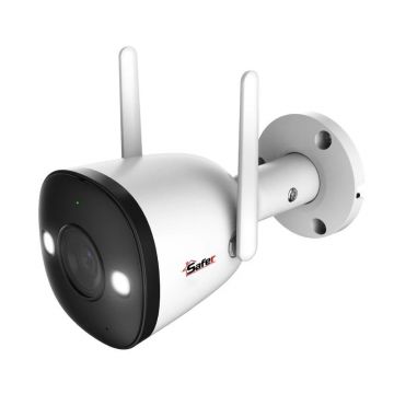 Camera supraveghere IP Wireless Guardian Safer, 2K - 4MP, Microfon si difuzor, Alarma acustica si optica, slot MicroSD, IP67, SAF-WB42FEP