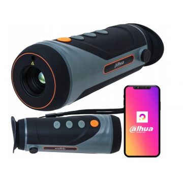 Camera termala (binoclu / monocular termal) Wi-Fi hotspot, Laser, Calculare Distanta, Pentru Vanatoare/Pompieri, Dahua TPC-M40-B19-G