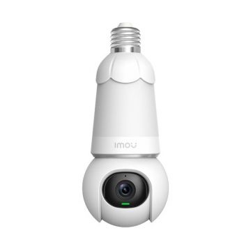 Camera Wireless PTZ cu montare in Dulie E27 Imou Bulb Cam 5 MP, LED 25m, 2.8mm, Alarma Difuzor, Microfon, IPC-S6DP-5M0WEB-E27