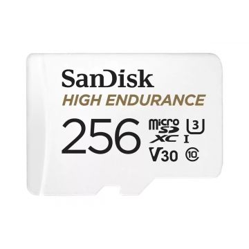 Card MicroSD pentru supraveghere video, Sandisk, V30, 256 Gb, SDSQQNR-256G-GN6IA