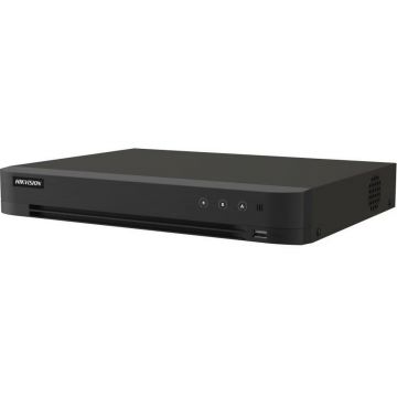 DVR 16 canale Hikvision iDS-7216HQHI-M2/XT, 1080p Lite, AcuSense, Audio prin coaxial HDTVI, 2x SATA max. 12 TB