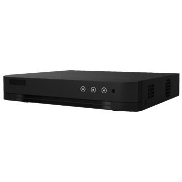 DVR 4 canale, Hikvision iDS-7204HQHI-M1/E(E), Full HD 1080p, H.265+, 1x SATA 10TB, Audio prin coaxial