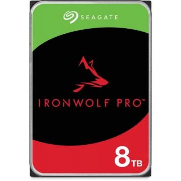 Hard Disk 8TB Seagate IronWolf Pro, SATA 6Gb/s, 7200 RPM, cache 256MB, ST8000NT001