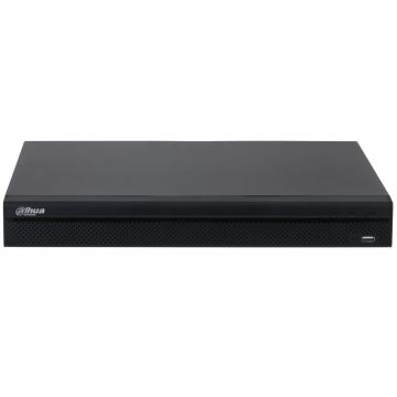 NVR 16 canale PoE, pana la 12MP, 1U, latime de banda 160Mbps, Functii AI, 2 porturi SATA, Dahua NVR4216-16P-4KS3