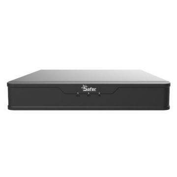 NVR 16 canale Safer SAF-NVR16-8MPH1 pana la maxim 16MP, latime banda 80Mbps, ONVIF, 1 port SATA