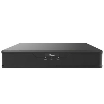 Nvr 4 canale 8MP (4K), Safer, 4xPoE 54W, 64 Mbps, Ultra 265, ONVIF, SAF-NVR4-8MP-4POE