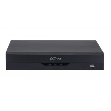NVR 4 canale, WizSense, pana la 16MP, latime banda 80Mbps, 4x PoE, 1x SATA max 16TB, Audio, Dahua NVR4104HS-P-EI