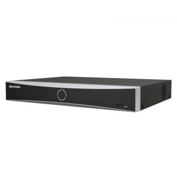 NVR 8 canale AcuSense Hikvision DS-7608NXI-K1(D), pana la 12MP, Latime de banda 80Mbps, 1x port SATA