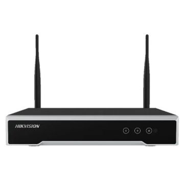 NVR Wireless, 8 canale, 4MP 2K, Wi-Fi 2.4GHz, 1x slot SATA, bandwidth 50 Mbps, Hikvision DS-7108NI-K1/W/M(C)