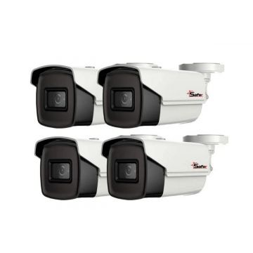 Pachet 4 camere de supraveghere pentru exterior, Safer PRO, 5MP, lentila 2.8 mm, IR 40m, 4XSAF-PRO-BM5MP40F28