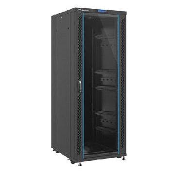 Rack de podea 19 inchi 27U 600x600 usa frontala sticla, RACK 27U