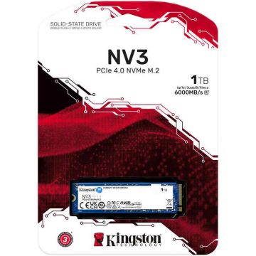 SSD KINGSTON NV3 SNV3S/1000G, 1TB (Terabyte), interfata PCI-Express 4.0, M.2