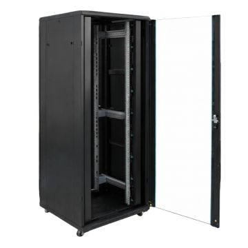 Cabinet rack podea 19 inch pentru retea XCAB Xcab, S, Xcab-32U8080S, 32U, 800x800mm, sarcina 800kg, negru