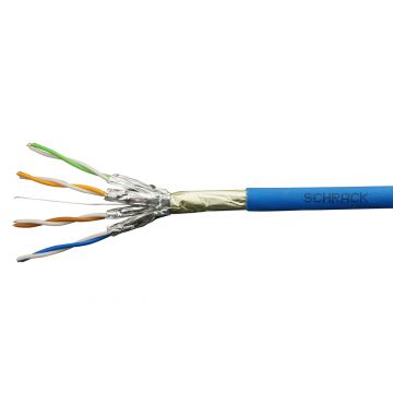 Cablu de retea FTP Schrack, CAT 6A, 500MHz, LS0H-3, 100m, 4x2xAWG23/1 HSEKP423HA100