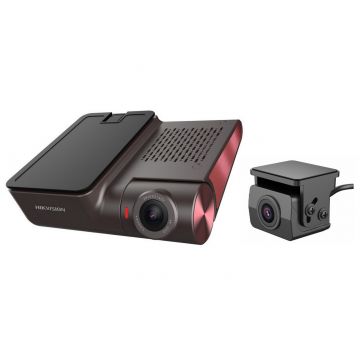 Camera auto Fata + spate Hikvision AE-DC8322-G2PRO/2ch, 4K Ultra HD, WiFi, Ecran 3 Inci, HDR, ADAS, Control Vocal, Senzor G