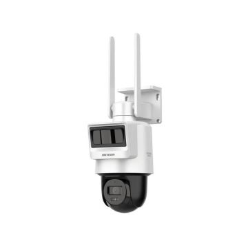 Camera de supraveghere 4MP HiLook Hikvision, conexiune 4G, microfon, difuzor, 4mm, IR 30m, slot microSD, IP66, PTZ-N2C400I-K/4G/C05S10(4mm)