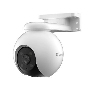 Camera de supraveghere Ezviz CS-H8(3MP4mm), Wi-Fi, 3MP 2K, vedere panoramica, Iluminare duala, audio bidirectional, alarma, functii AI detectie, slot card microSD