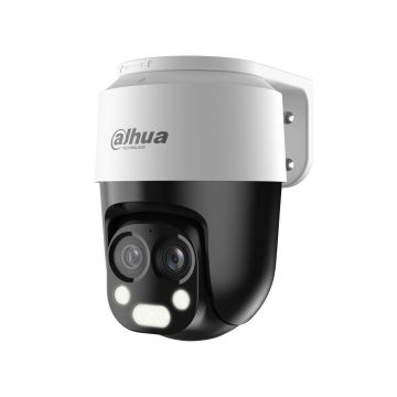 Camera de supraveghere HDCVI Dahua HAC-PT1200B-IL-A-E2Z, 2MP, rotire de pe mobil, IR+LED, 2x lentile fixe, microfon, IP66