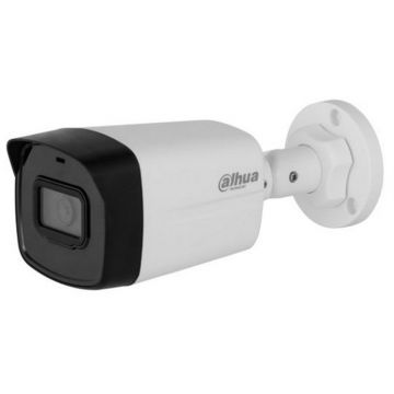 Camera de supraveghere IP Bullet Dahua Eco Series, 2MP Full HD, 3.6mm, IR 30m, Detectie miscare, Microfon, PoE, IP67, IPC-HFW1230TL2-A