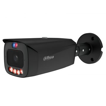 Camera de supraveghere IP Dahua 6MP, 2.8mm, IR 50m, WizColor, microfon dual si difuzor, slot card microSD 512GB, PoE, IP67, IPC-HFW3649T1-AS-PV-PRO-BK