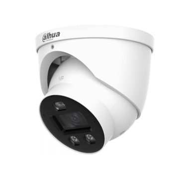 Camera de supraveghere IP Dahua 6MP, lentila 2.8mm, IR 30m, microfon, slot card microSD 512GB, PoE 12V, IP67, IPC-HDW3649H-AS-PV-PRO
