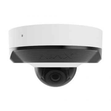 Camera de supraveghere IP dome Ajax DomeCam(W)-76020, 5MP, 4mm, IR 30m, Microfon, slot microSD, PoE, IP65