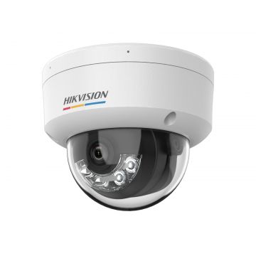 Camera de supraveghere IP Hikvision DS-2CD1147G3H-LIU(2.8mm) ColorVu, 4MP, 2.8mm, iluminare duala, microfon, PoE, IP67, IK08