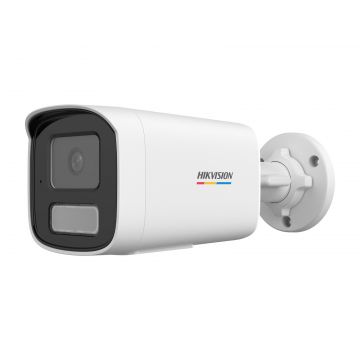 Camera de supraveghere IP Hikvision DS-2CD1T47G3H-LIU(2.8mm) ColorVu, 4MP, 2.8mm, iluminare duala, microfon, PoE, IP67