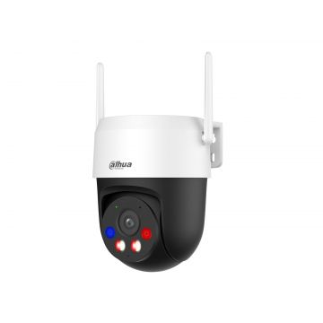 Camera de supraveghere Wireless Dahua IPC-P3AS-PV, 3MP, 4mm, functii AI, iluminare duala, audio bidirectional, Wi-Fi 6, rotire si inclinare din aplicatie, slot microSD, alarma, IP66
