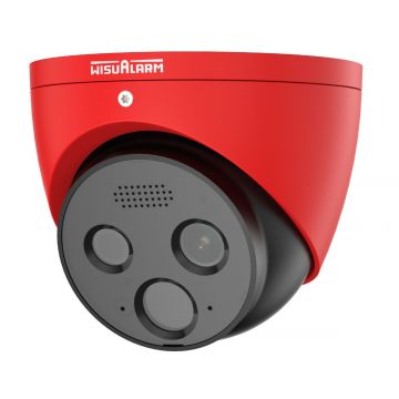 Camera detectie flacara Dahua HY-FT431LDP-TD1F4-MB-RED, senzor VOx, 4MP, alarma sunet si lumina, IR 15m, PoE, IP66