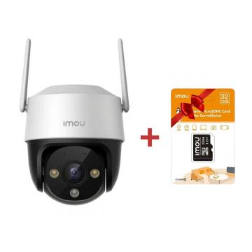 Camera Imou Cruiser SE+, Wi-Fi + card microSD 32GB cadou, 5MP Full Color, Iluminare duala 30m, Audio, Alarma, IP66, IPC-K7CP-5H1WE+SD32GB