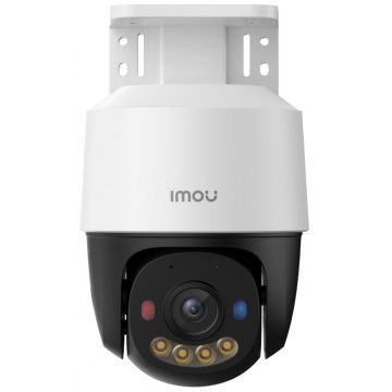 Camera Imou PS7F, IPC-PS7FP-5M0, 5MP, PoE, Iluminare duala 30m, Rotire si inclinare din aplicatie, detectie AI, Alarma vizuala si acustica, lumini rosu-albastru