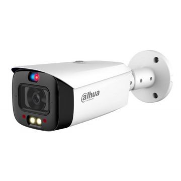 Camera IP de exterior, WizSense, 5MP, 2.8mm, IR si LED 30m, Alarma audio si stroboscopica, Microfon difuzor, PoE, Dahua IPC-HFW3549T1-AS-PV-0280B-S4