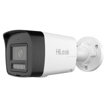 Camera IP Hikvision HiLook IPC-B120HA-LUF/SL, 2MP, 2.8mm, iluminat dual 30m, microfon-difuzor, slot card microSD, PoE, IP67