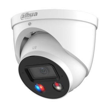 Camera IP, WizSense, 5MP, lentila 2.8mm, IR si LED 30m, Smart Dual Illumination, Active Deterrance, Microfon si difuzor, PoE, IP67, Dahua IPC-HDW3549H-AS-PV-0280B-S4