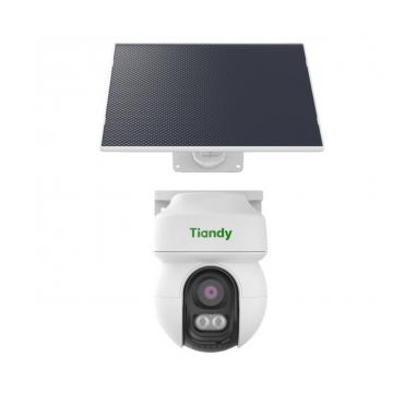 Camera supraveghere 4G cu panou solar Tiandy, 4MP, Iluminare duala, audio, alarma, IP65, TC-H343K 9DA-4