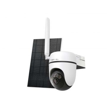 Camera supraveghere 4G LTE si panou solar Tapo C615G KIT, 2K 3MP, Nano SIM, rotire si inclinare din aplicatie 360, vedere nocturna color, baterie Litiu, IP65